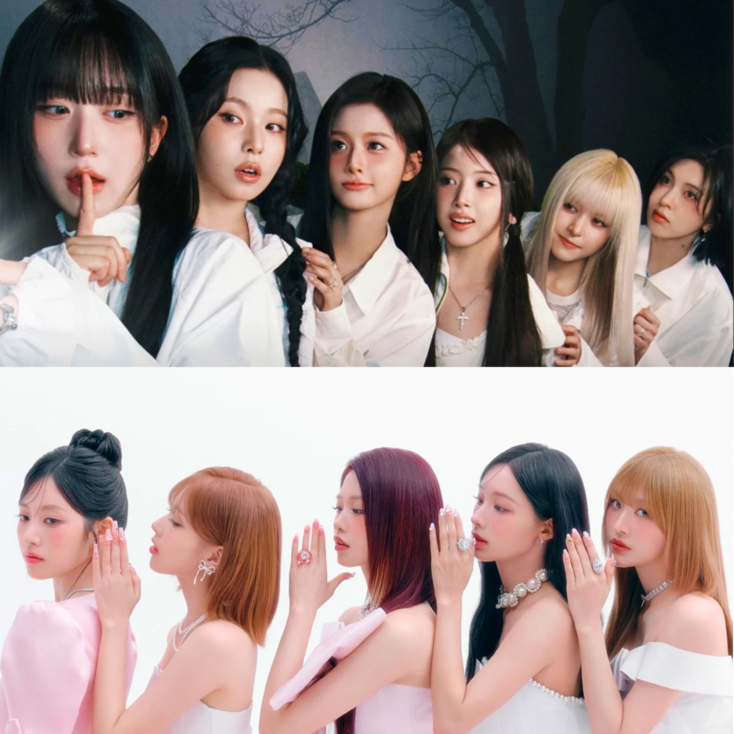 NMIXX and Rescene group photographs