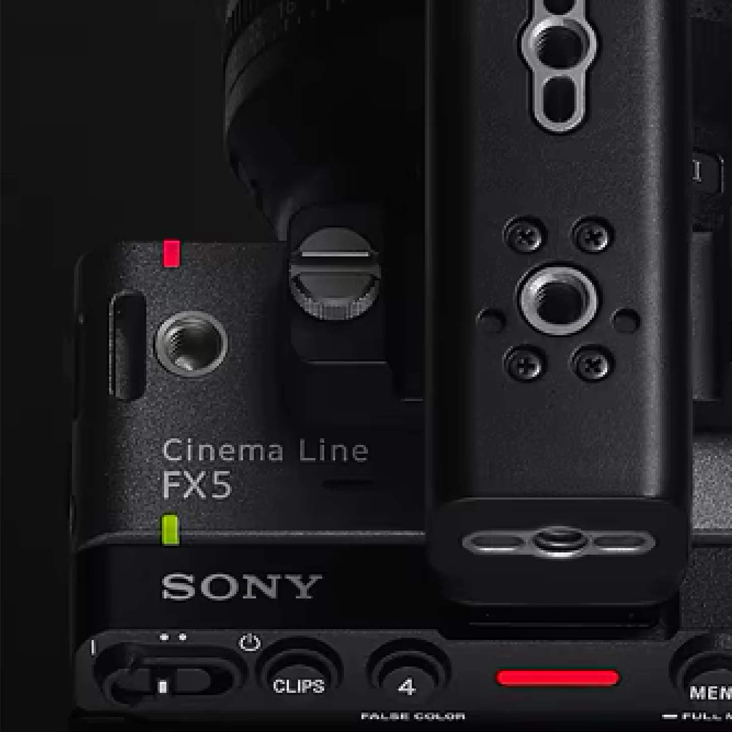 Sony FX5 Cinema Line camera close-up